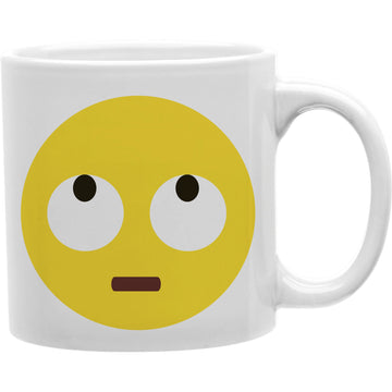uh oh eye roll face Emoji coffee Mug  Coffee and Tea Ceramic  Mug 11oz