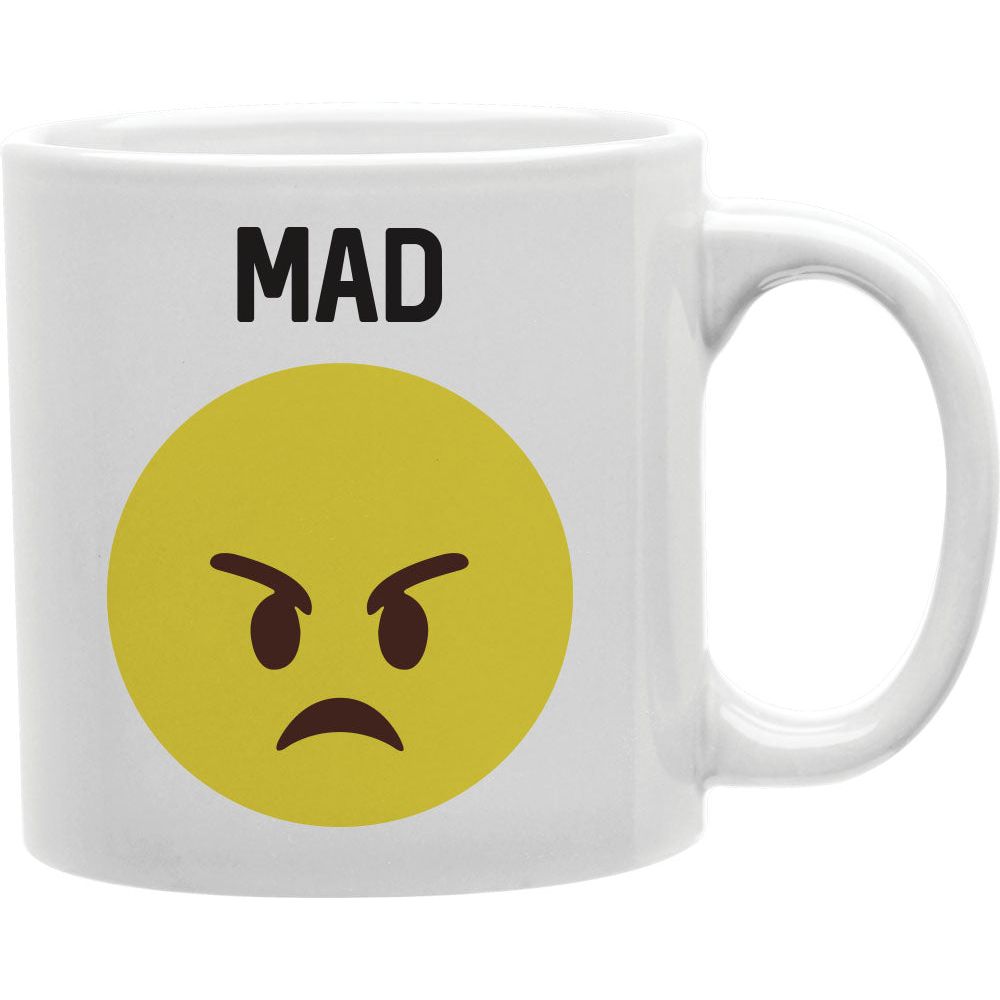 Mad Face Emoji  Coffee and Tea Ceramic  Mug 11oz