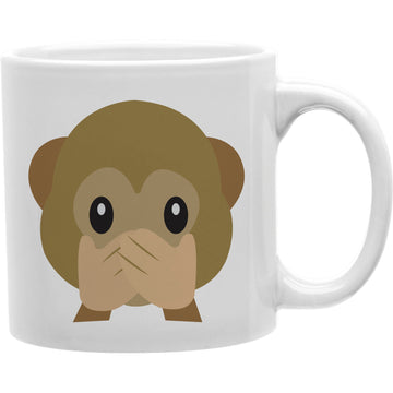 speak no evil monkeyEmoji coffee Mug  Coffee and Tea Ceramic  Mug 11oz
