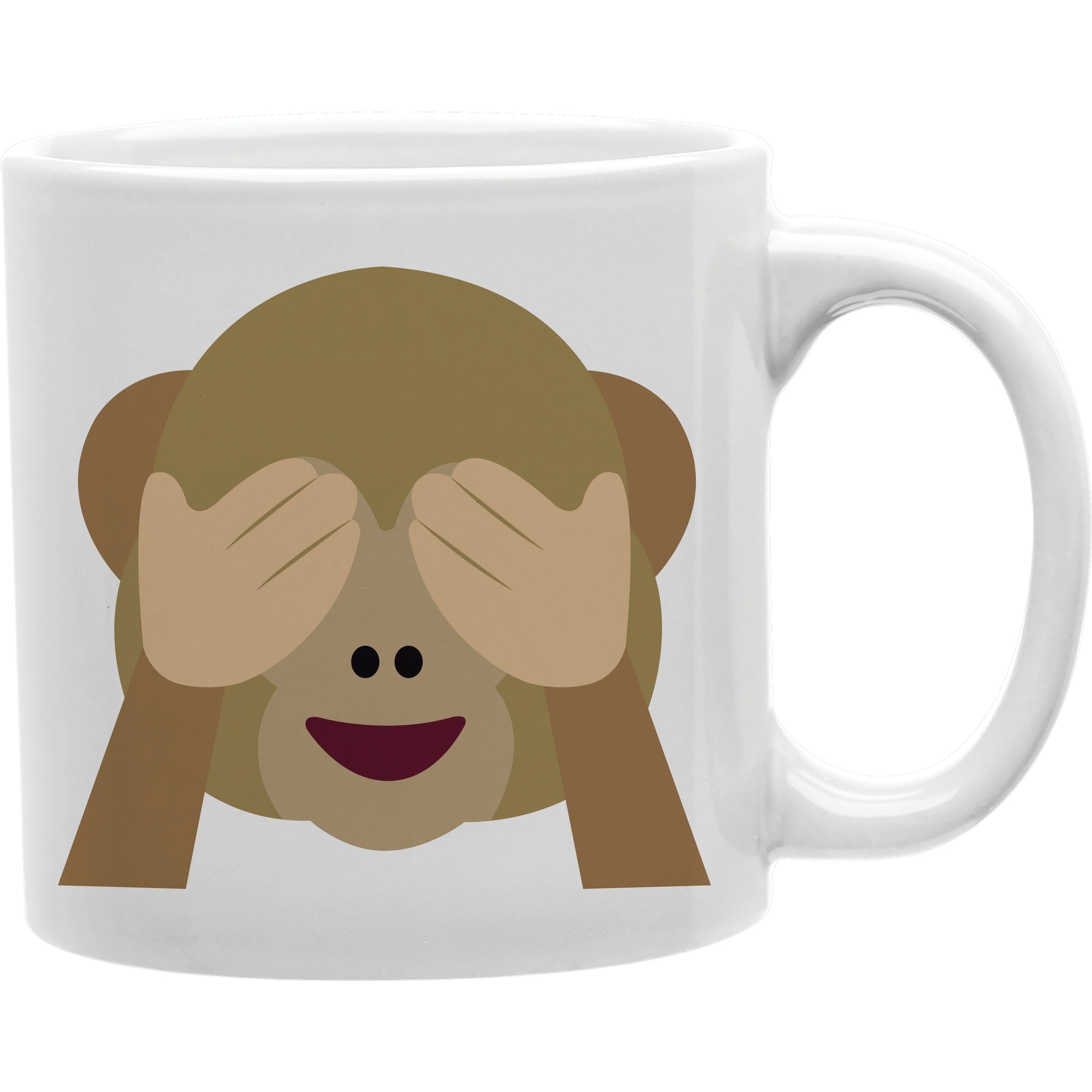 see no evil monkey Emoji coffee Mug  Coffee and Tea Ceramic  Mug 11oz