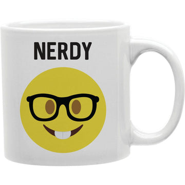 Nerdy Face Emoji  Coffee and Tea Ceramic  Mug 11oz