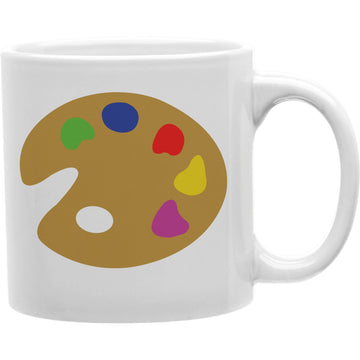 paint pallet Emoji coffee Mug  Coffee and Tea Ceramic  Mug 11oz