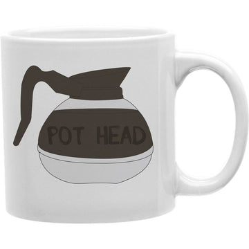 Pot Head Coffee Pot  Coffee and Tea Ceramic  Mug 11oz