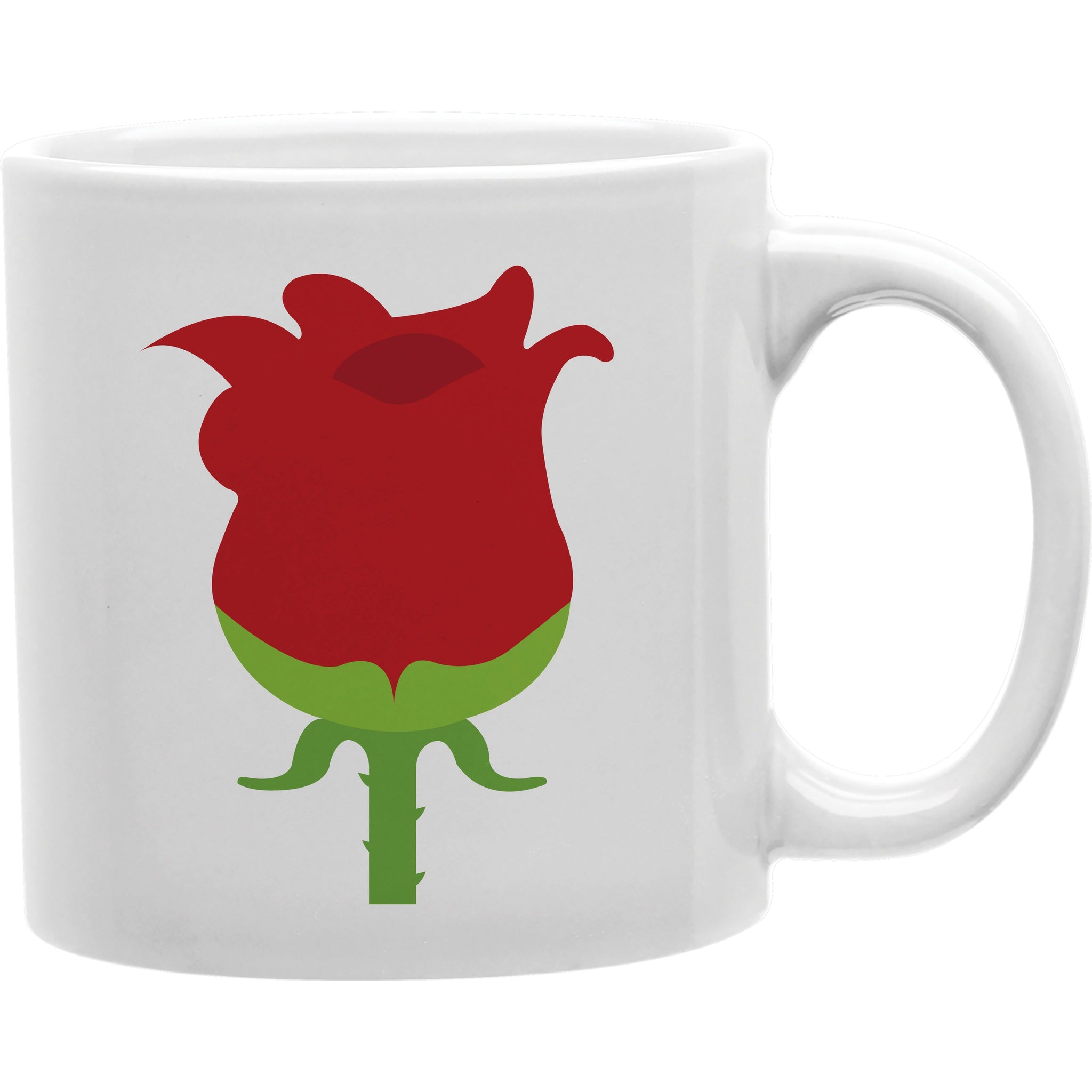 ROSE EMOJI Mug  Coffee and Tea Ceramic  Mug 11oz