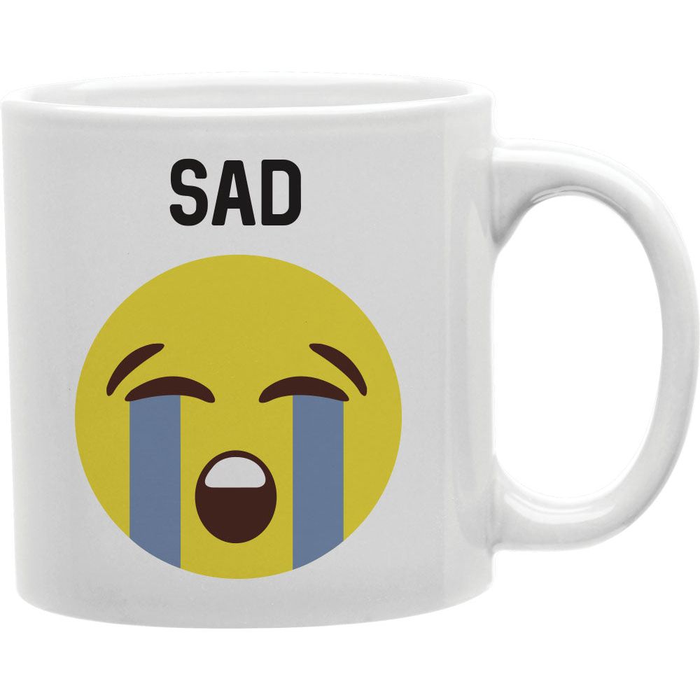Sad Emoji Face  Coffee and Tea Ceramic  Mug 11oz
