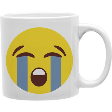 sob face Emoji coffee Mug  Coffee and Tea Ceramic  Mug 11oz