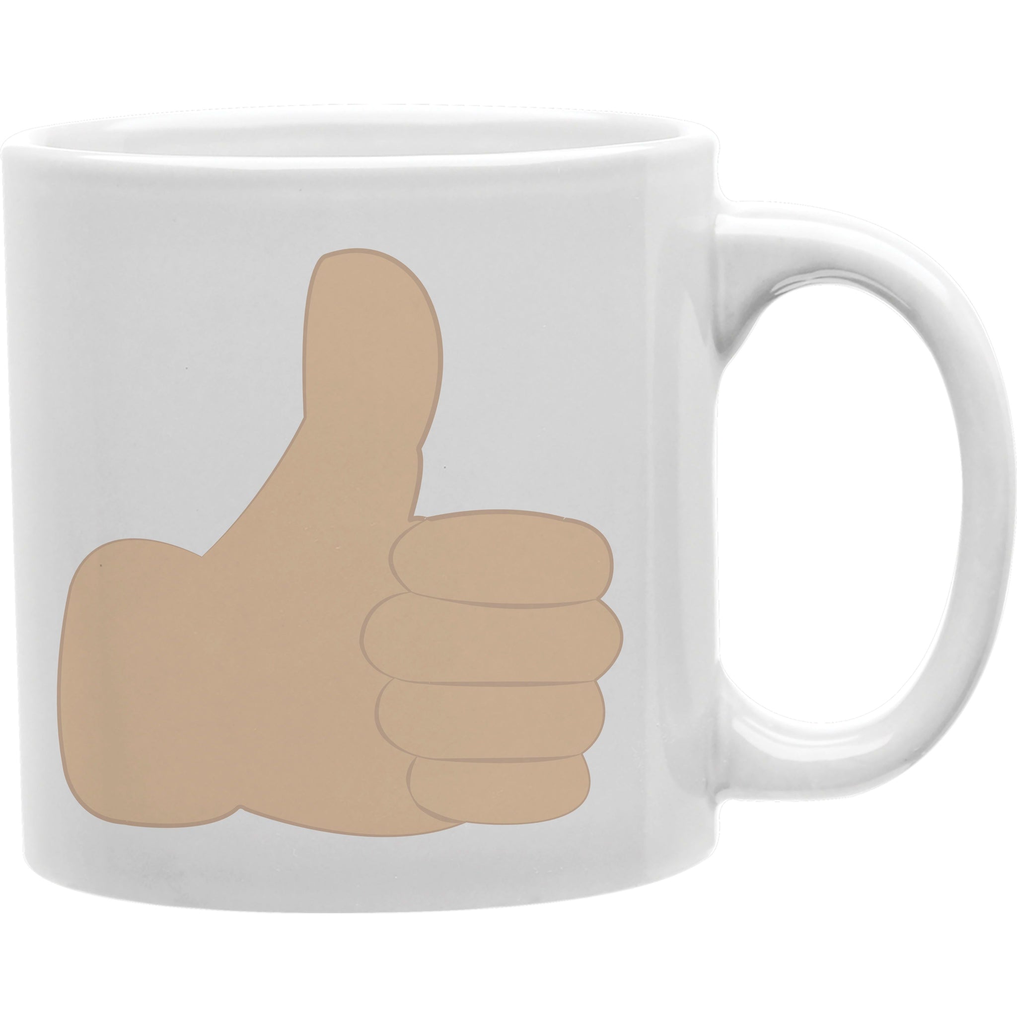 thumbs up handshapeEmoji coffee Mug  Coffee and Tea Ceramic  Mug 11oz