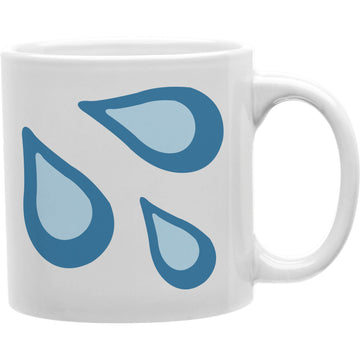 wet drops Emoji coffee Mug  Coffee and Tea Ceramic  Mug 11oz