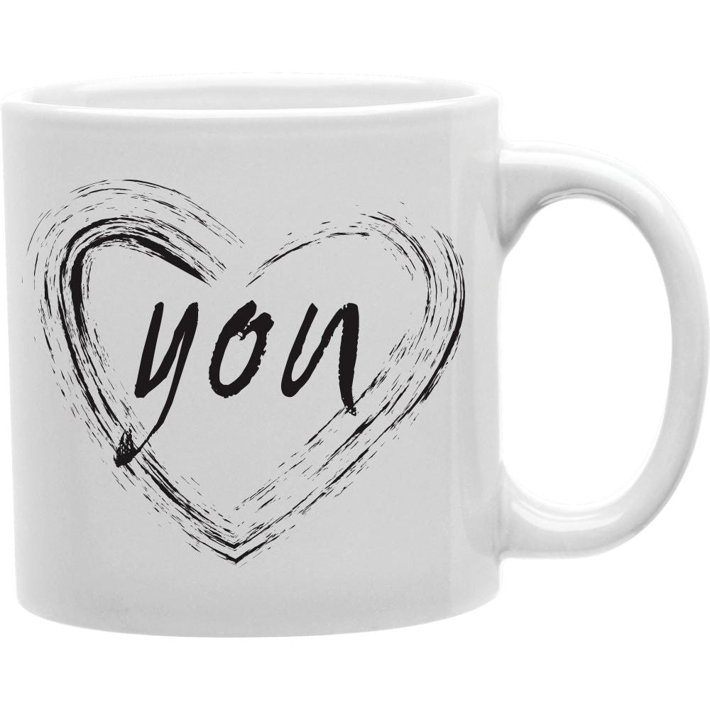 Paint Brush Heart You  Coffee and Tea Ceramic  Mug 11oz