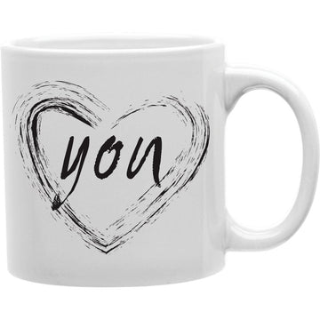 Paint Brush Heart You  Coffee and Tea Ceramic  Mug 11oz