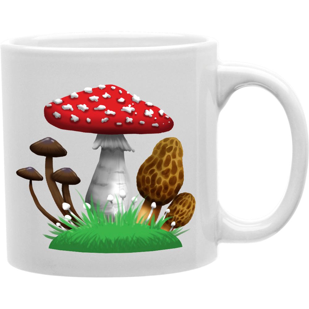 Mushrooms Mug  Coffee and Tea Ceramic  Mug 11oz