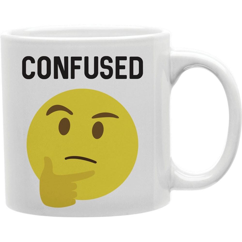 Confused Emoji Ceramic Mug 11oz